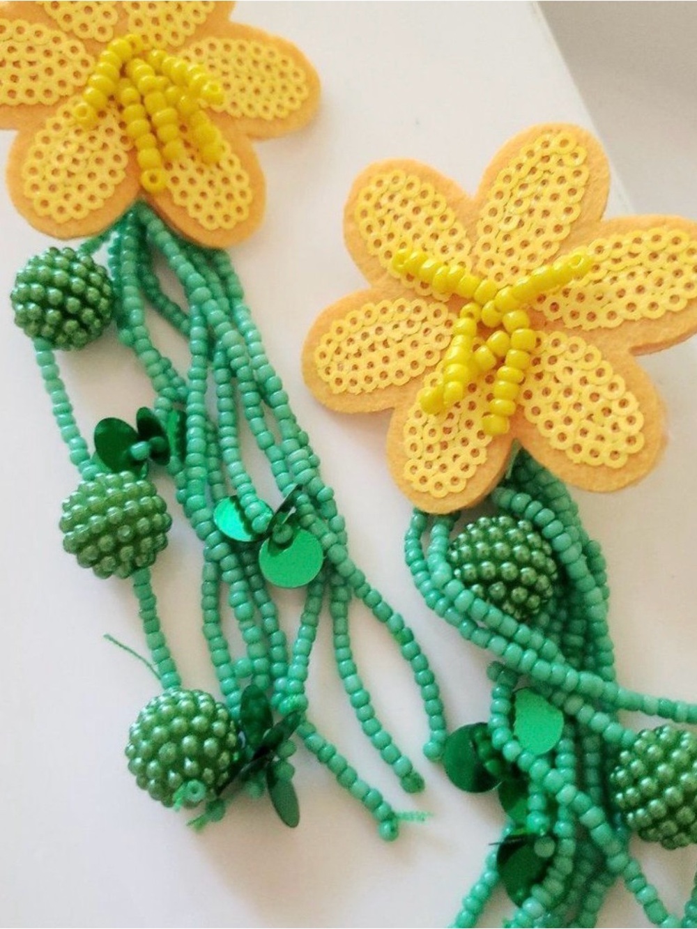 Free People Camila's Bright Flower Post Back Earrings - Picture 2 of 7